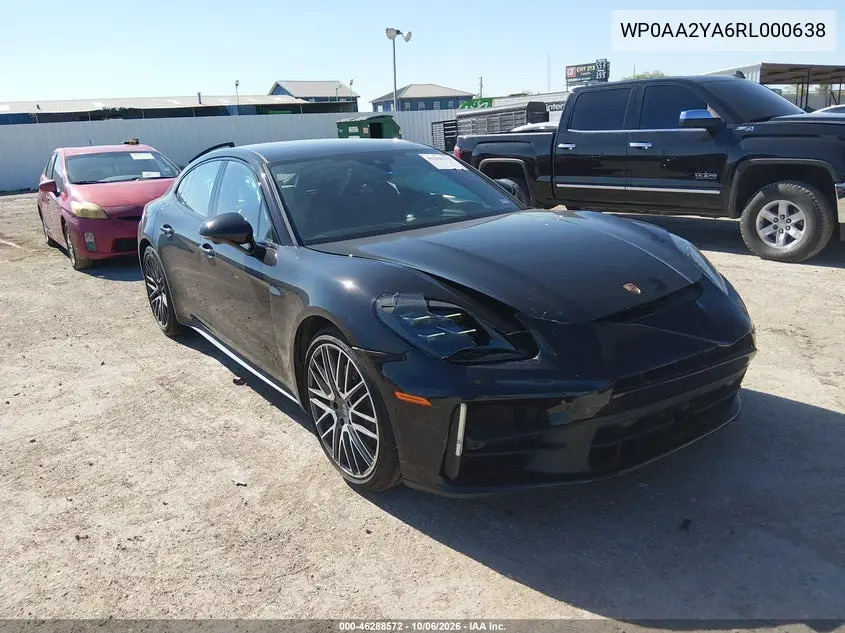 PORSCHE PANAMERA 2024, VIN WP0AA2YA6RL000638