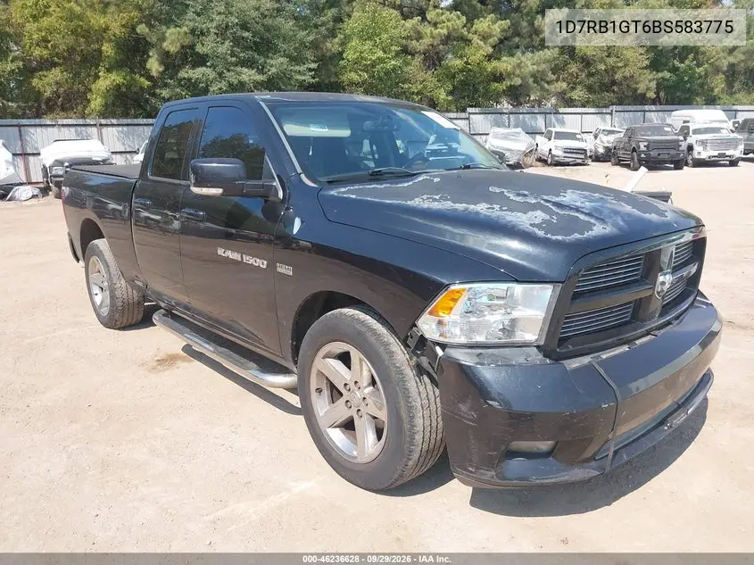RAM 1500 2011, VIN 1D7RB1GT6BS583775
