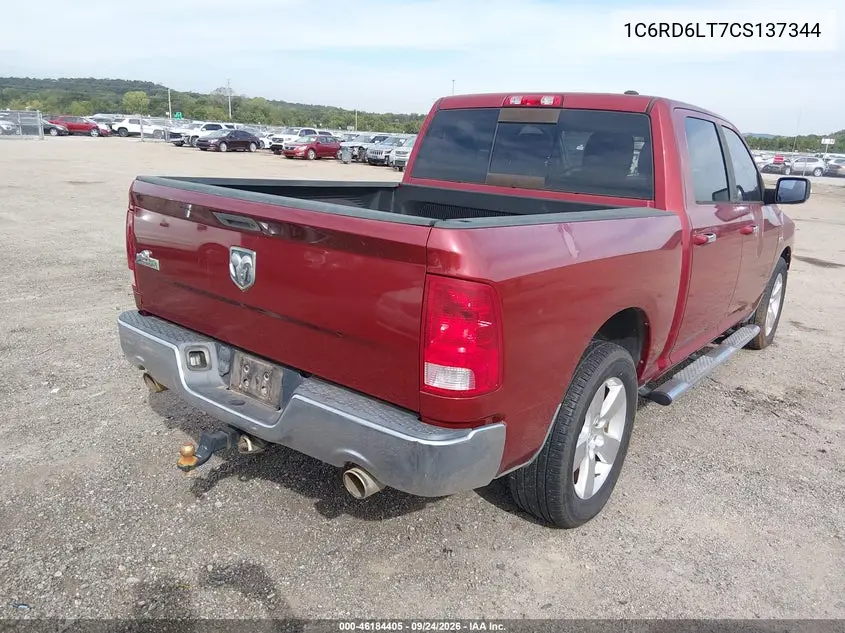 2012 RAM 1500 VIN 1C6RD6LT7CS137344 — фото 4