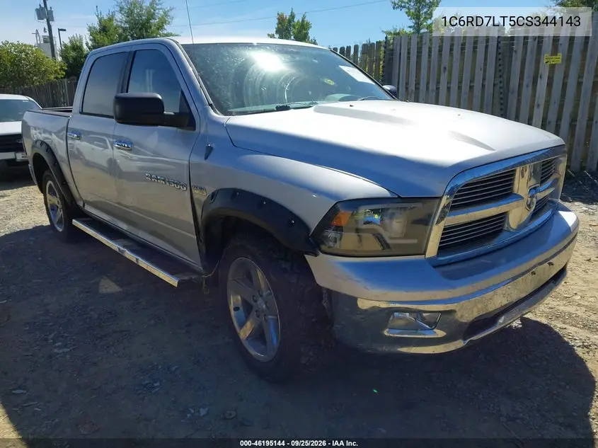 RAM 1500 2012, VIN 1C6RD7LT5CS344143