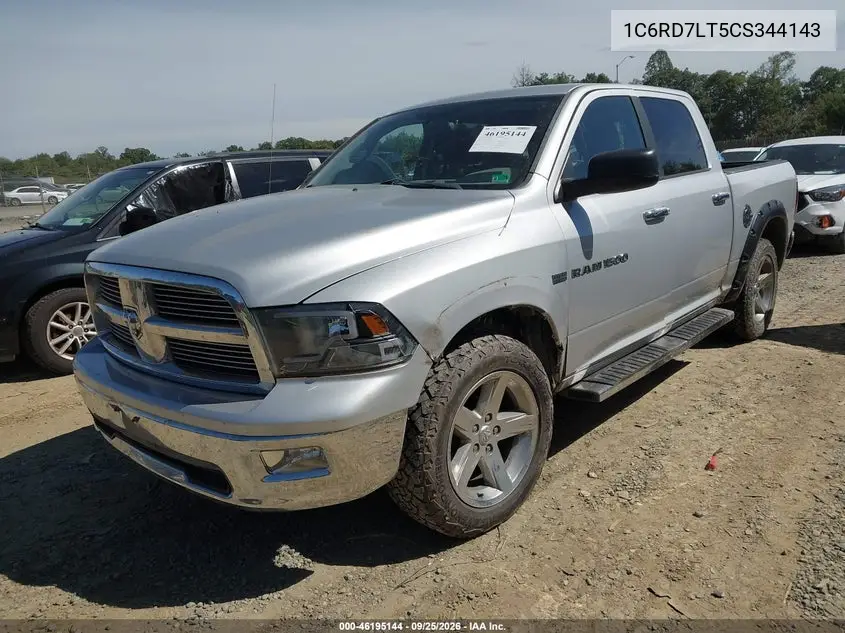 2012 RAM 1500 VIN 1C6RD7LT5CS344143 — фото 2