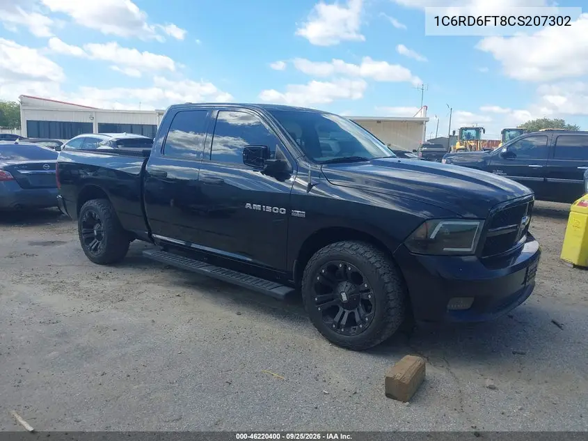 RAM 1500 2012, VIN 1C6RD6FT8CS207302