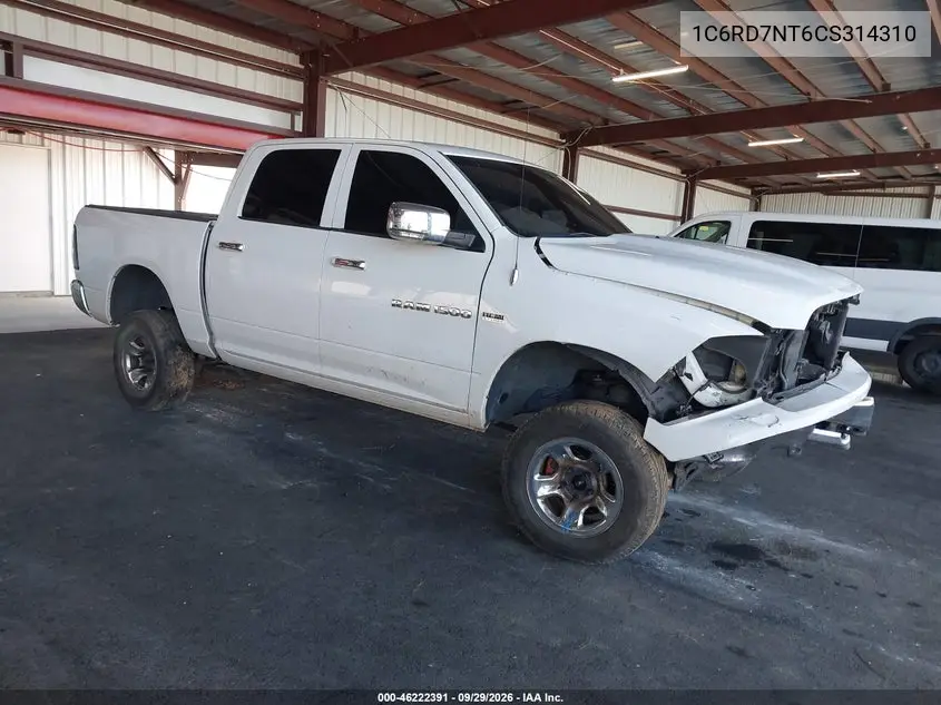 RAM 1500 2012, VIN 1C6RD7NT6CS314310