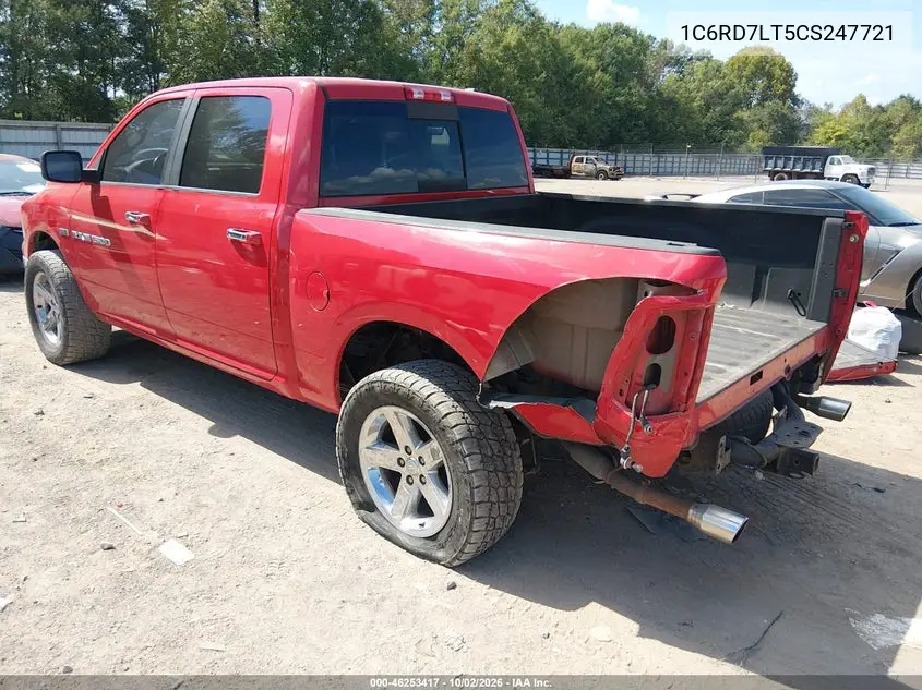 2012 RAM 1500 VIN 1C6RD7LT5CS247721 — фото 3