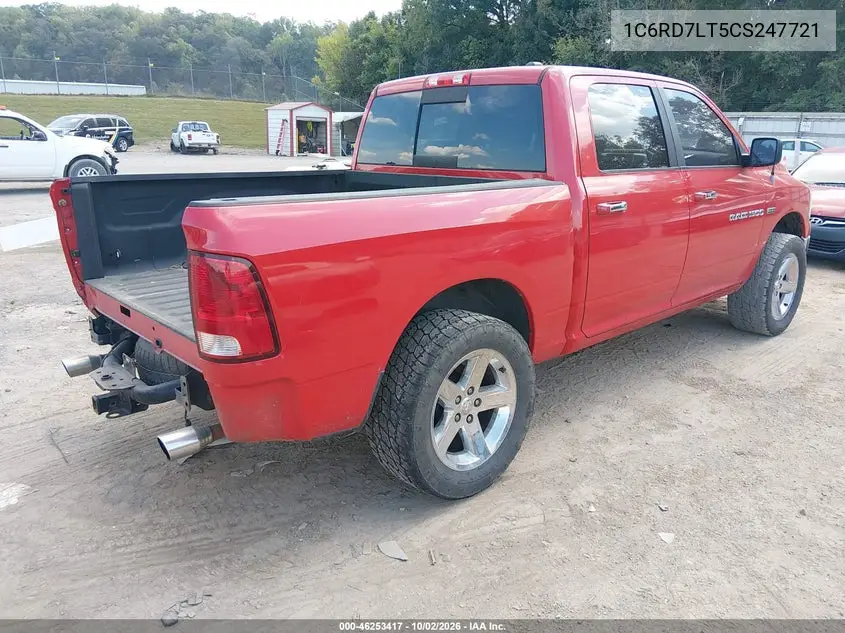 2012 RAM 1500 VIN 1C6RD7LT5CS247721 — фото 4