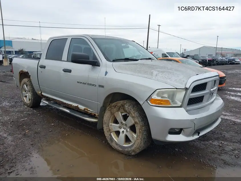 RAM 1500 2012, VIN 1C6RD7KT4CS164427