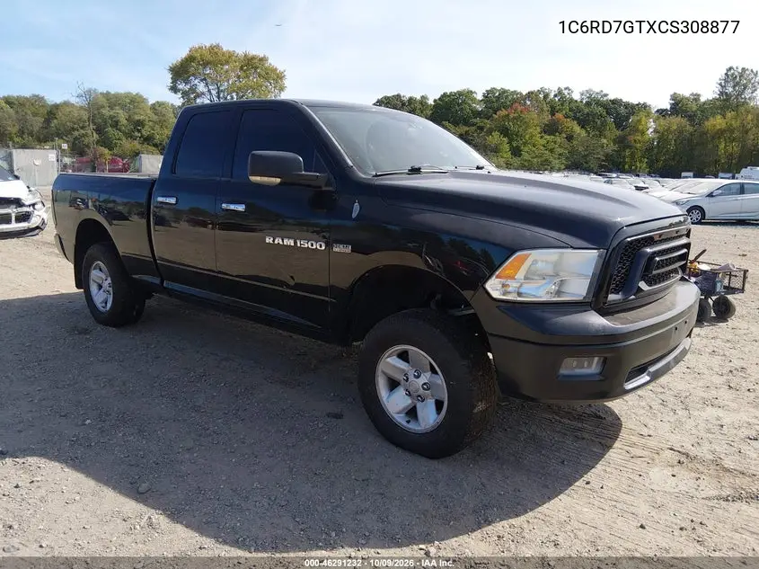 RAM 1500 2012, VIN 1C6RD7GTXCS308877
