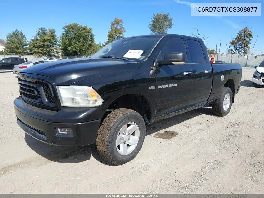 2012 RAM 1500 VIN 1C6RD7GTXCS308877 — фото 2