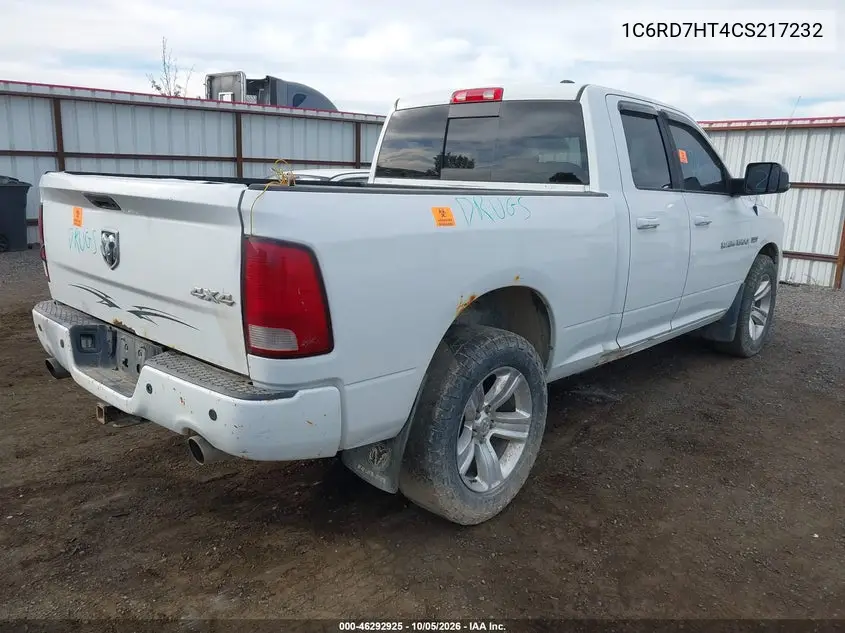 2012 RAM 1500 VIN 1C6RD7HT4CS217232 — фото 4