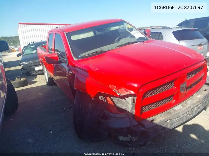 RAM 1500 2012, VIN 1C6RD6FT2CS207697
