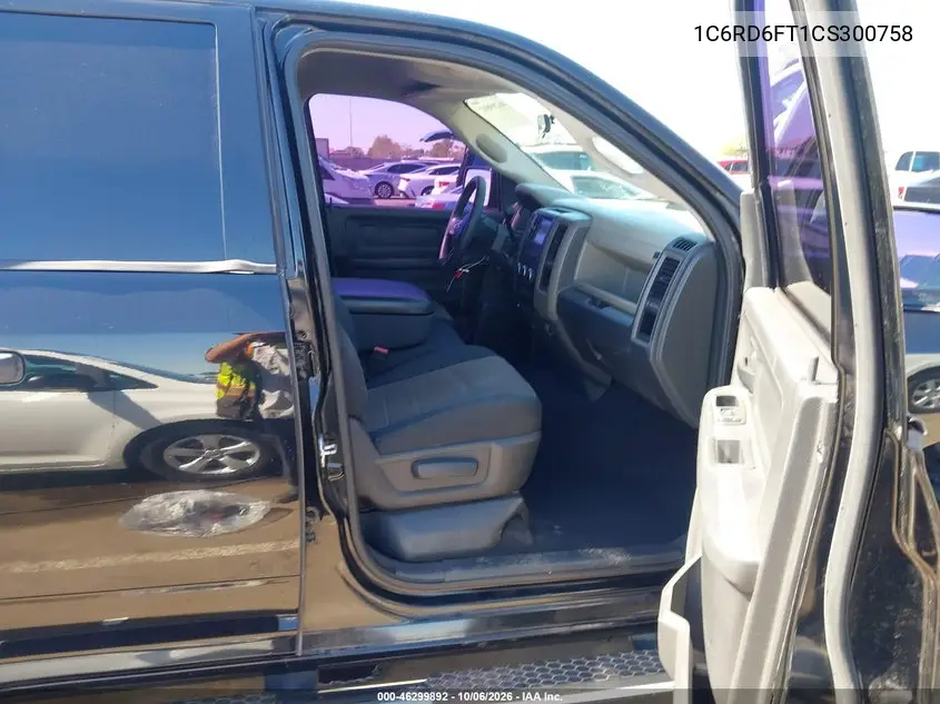 2012 RAM 1500 VIN 1C6RD6FT1CS300758 — фото 5