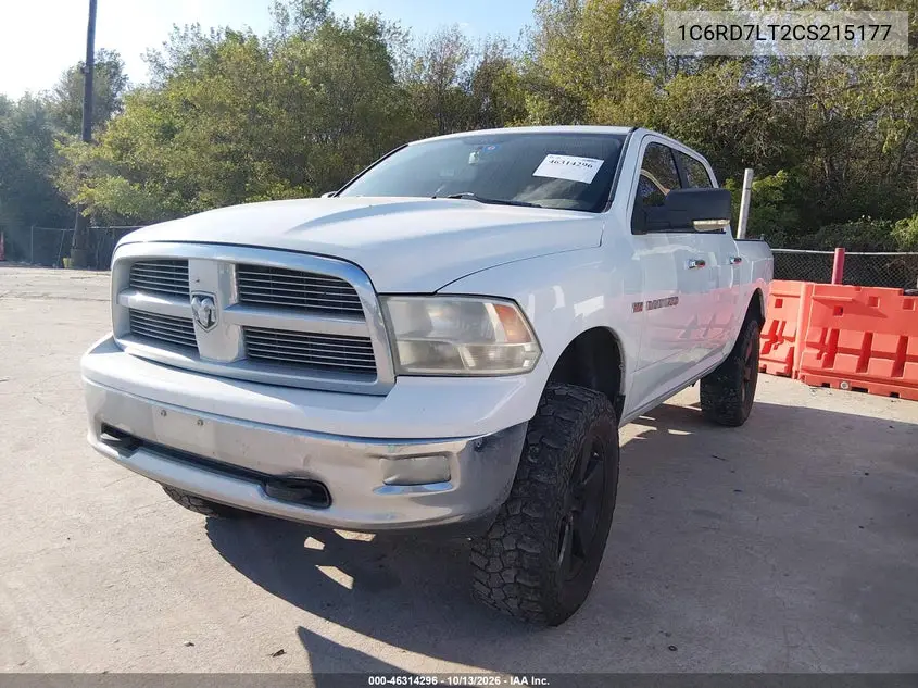 2012 RAM 1500 VIN 1C6RD7LT2CS215177 — фото 2