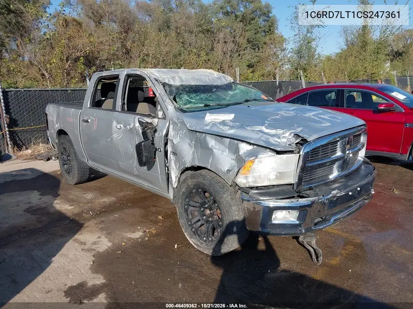 RAM 1500 2012, VIN 1C6RD7LT1CS247361
