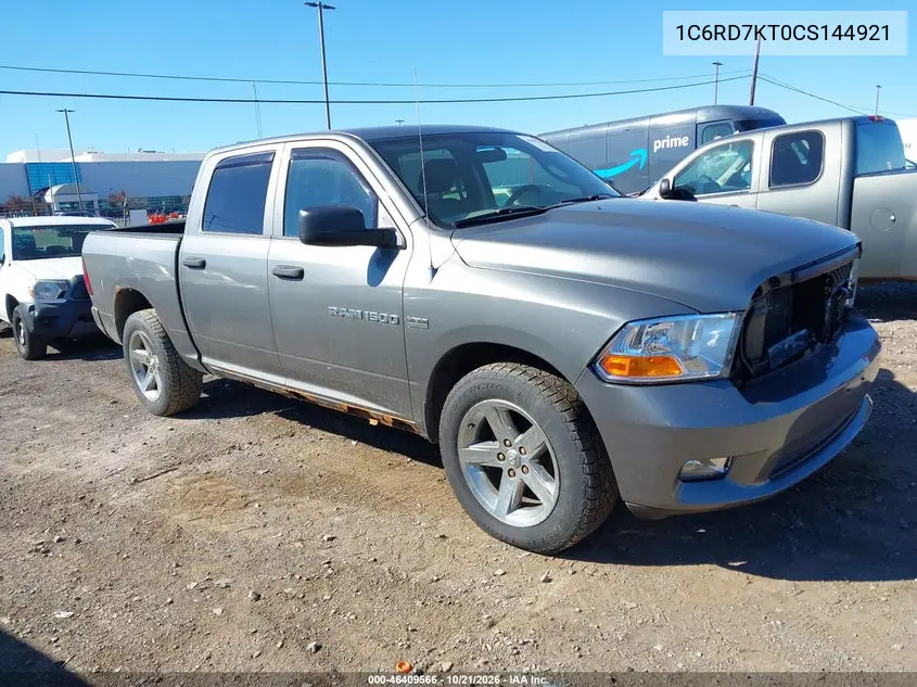 RAM 1500 2012, VIN 1C6RD7KT0CS144921