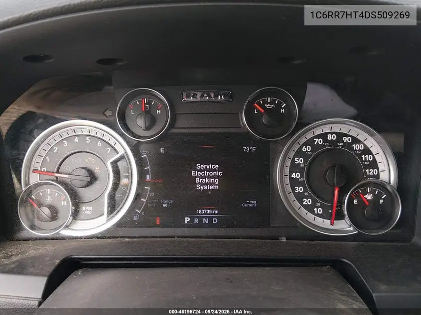 2013 RAM 1500 VIN 1C6RR7HT4DS509269 — фото 7