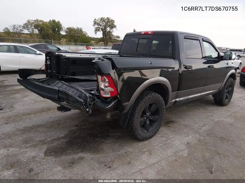 2013 RAM 1500 VIN 1C6RR7LT7DS670755 — фото 4