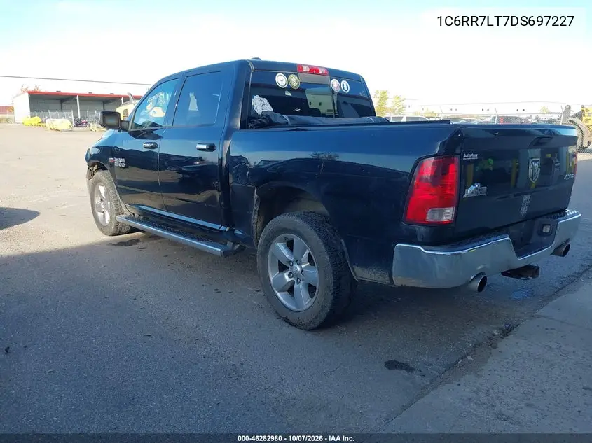 2013 RAM 1500 VIN 1C6RR7LT7DS697227 — фото 3