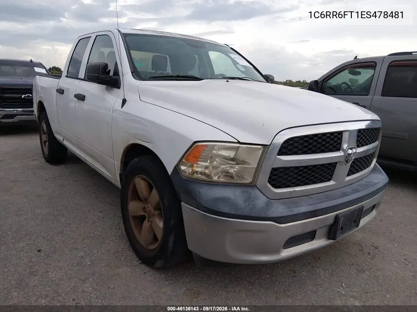 RAM 1500 2014, VIN 1C6RR6FT1ES478481