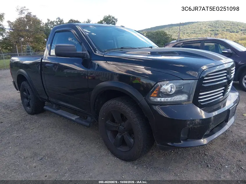RAM 1500 2014, VIN 3C6JR7AT5EG251098