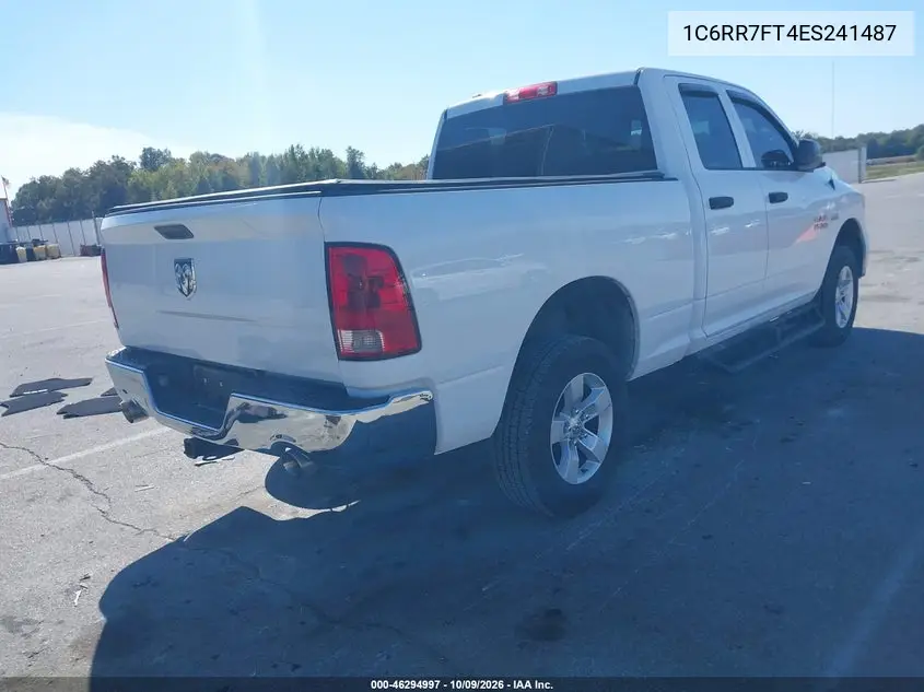 2014 RAM 1500 VIN 1C6RR7FT4ES241487 — фото 4
