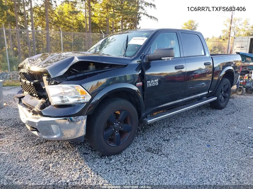 2015 RAM 1500 VIN 1C6RR7LTXFS683406 — фото 2