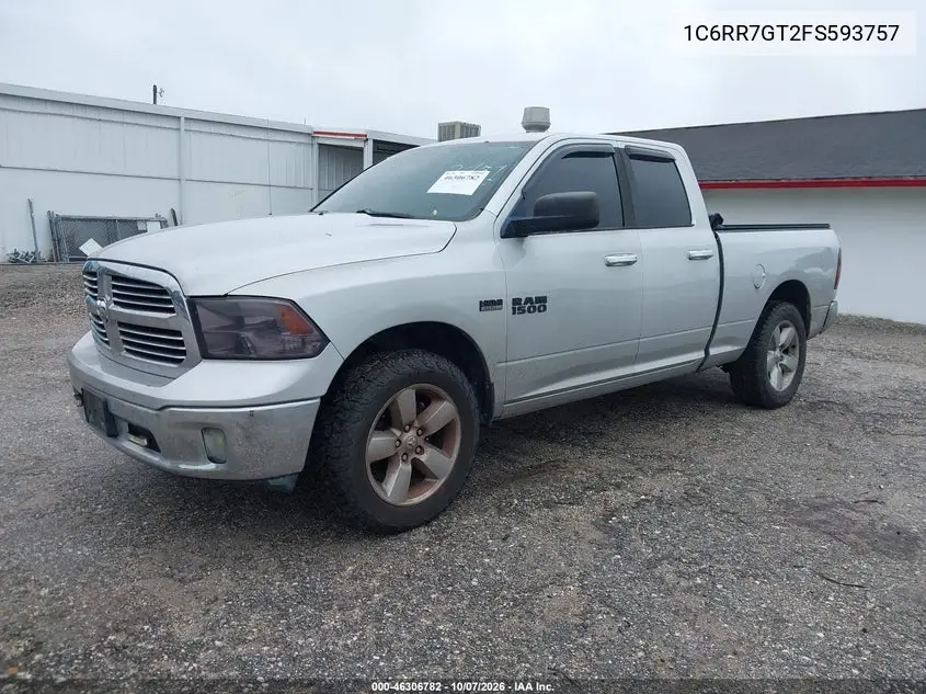 2015 RAM 1500 VIN 1C6RR7GT2FS593757 — фото 2