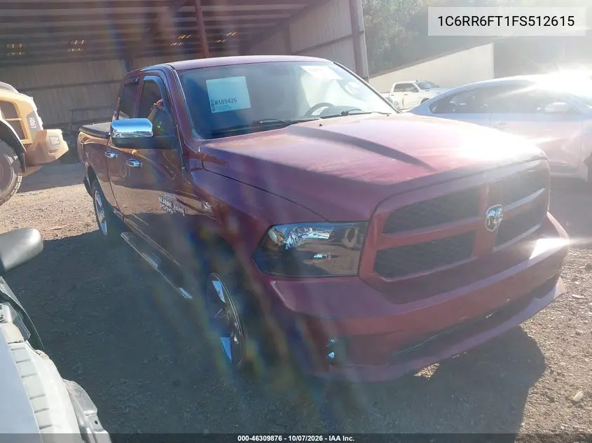 RAM 1500 2015, VIN 1C6RR6FT1FS512615