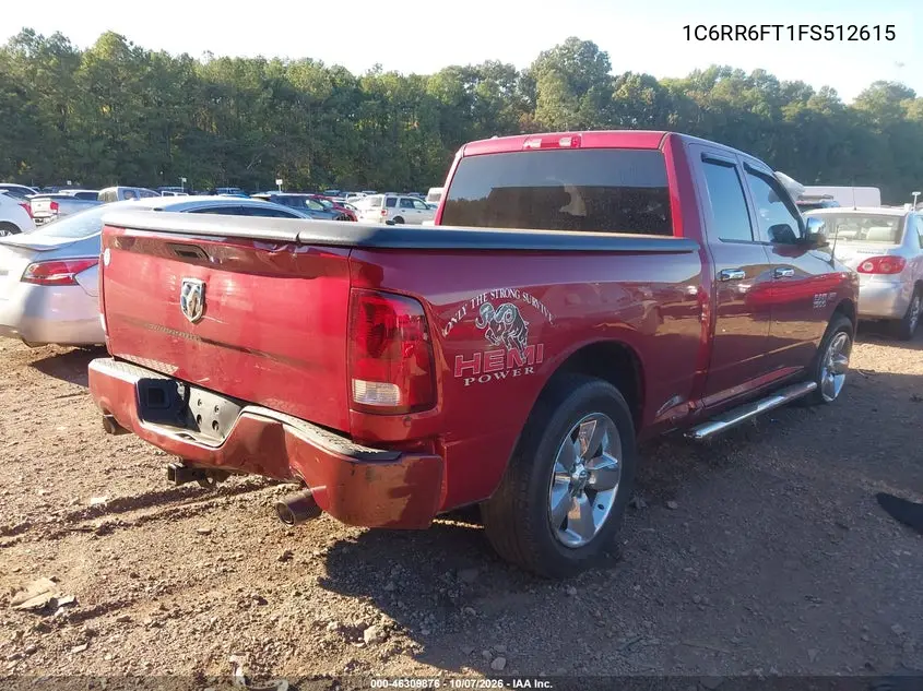 2015 RAM 1500 VIN 1C6RR6FT1FS512615 — фото 4