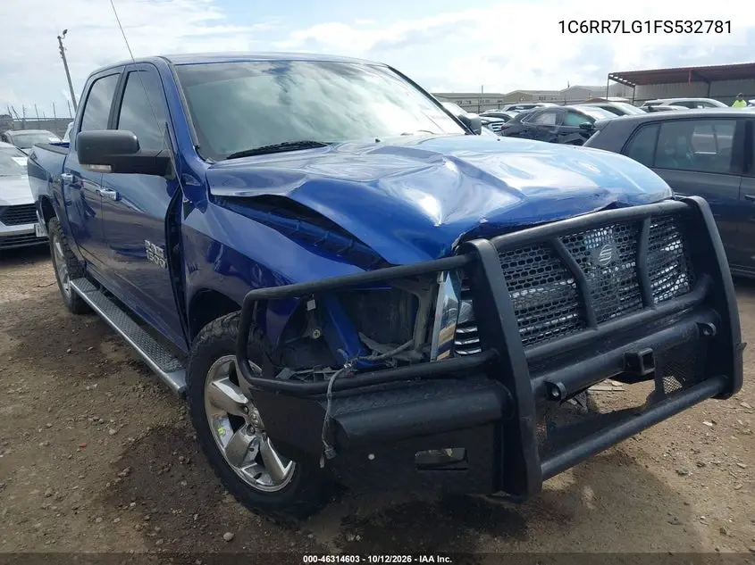 RAM 1500 2015, VIN 1C6RR7LG1FS532781