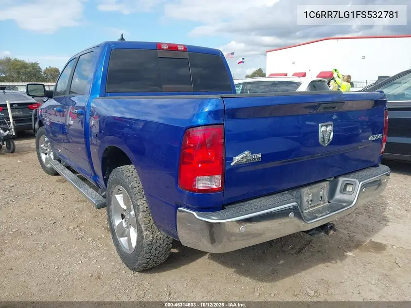 2015 RAM 1500 VIN 1C6RR7LG1FS532781 — фото 3