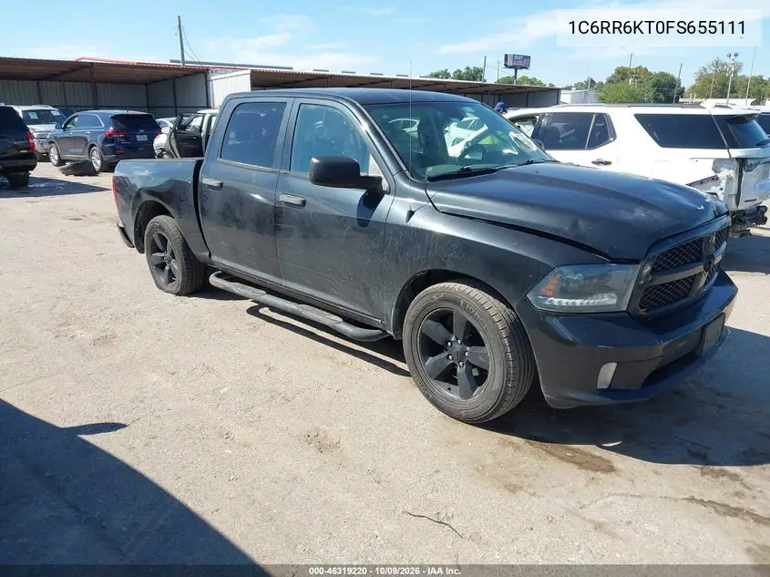 RAM 1500 2015, VIN 1C6RR6KT0FS655111