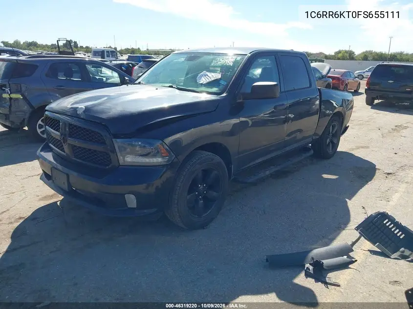 2015 RAM 1500 VIN 1C6RR6KT0FS655111 — фото 2