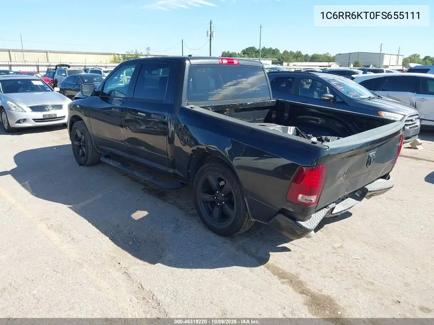 2015 RAM 1500 VIN 1C6RR6KT0FS655111 — фото 3
