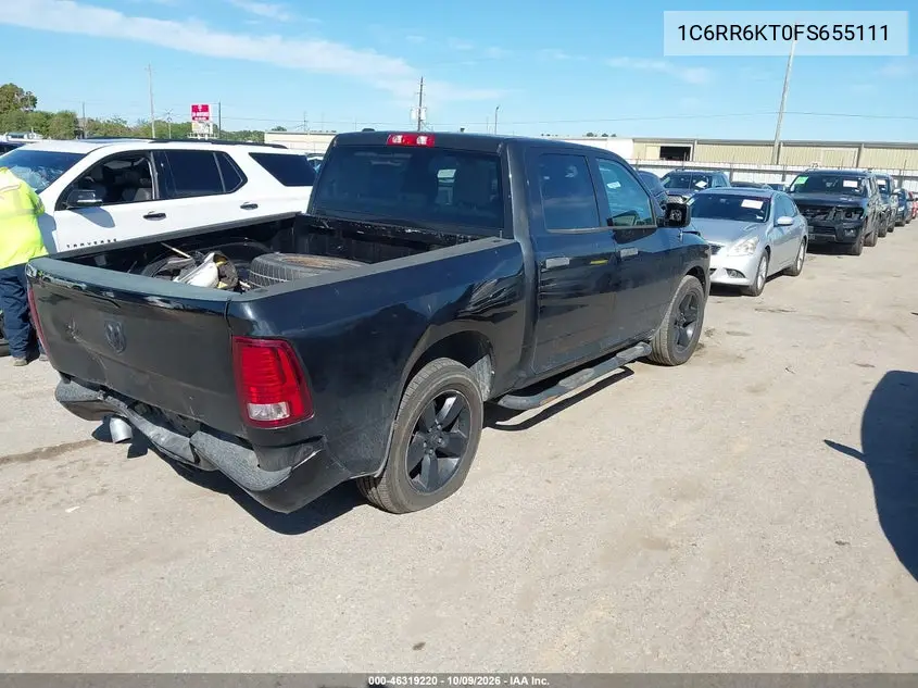 2015 RAM 1500 VIN 1C6RR6KT0FS655111 — фото 4