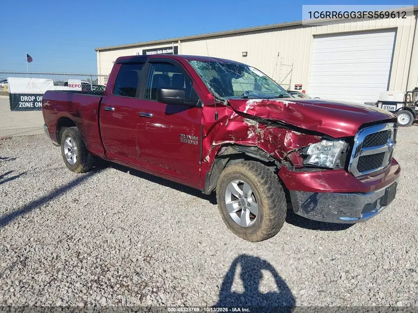 RAM 1500 2015, VIN 1C6RR6GG3FS569612