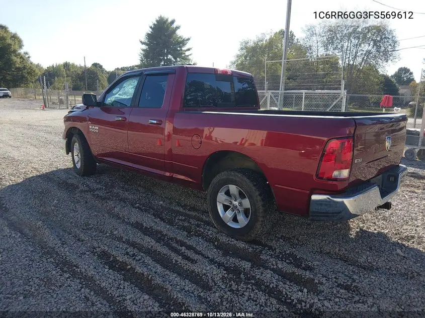 2015 RAM 1500 VIN 1C6RR6GG3FS569612 — фото 3