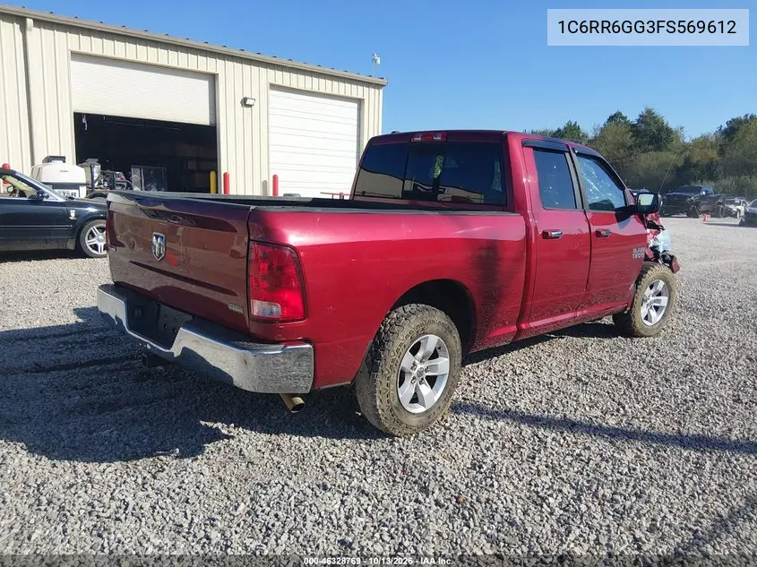 2015 RAM 1500 VIN 1C6RR6GG3FS569612 — фото 4