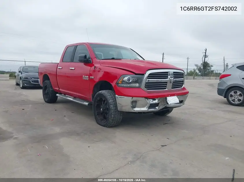 RAM 1500 2015, VIN 1C6RR6GT2FS742002