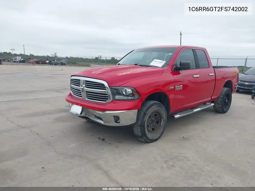 2015 RAM 1500 VIN 1C6RR6GT2FS742002 — фото 2