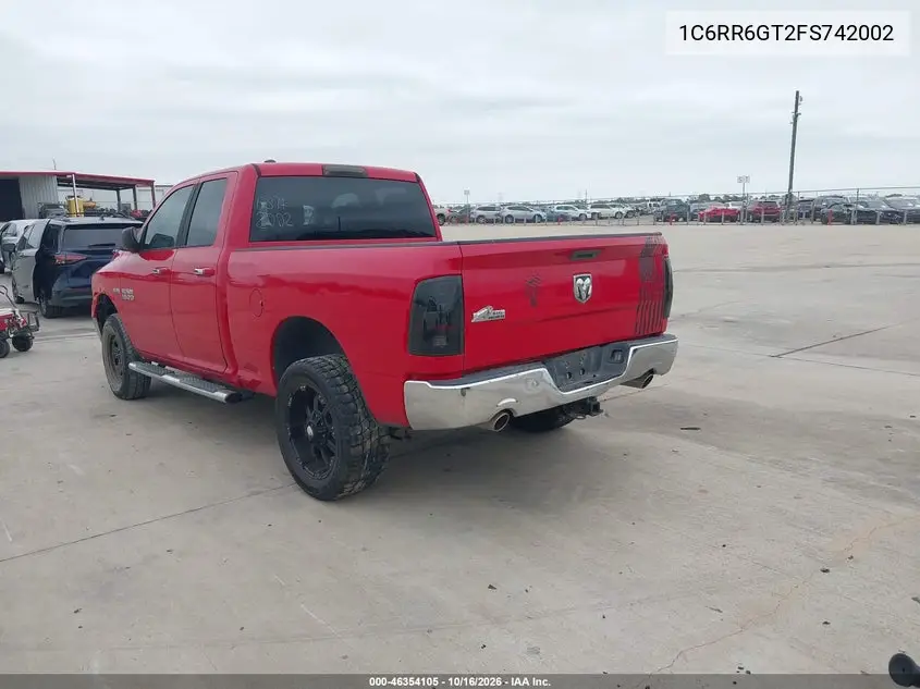 2015 RAM 1500 VIN 1C6RR6GT2FS742002 — фото 3