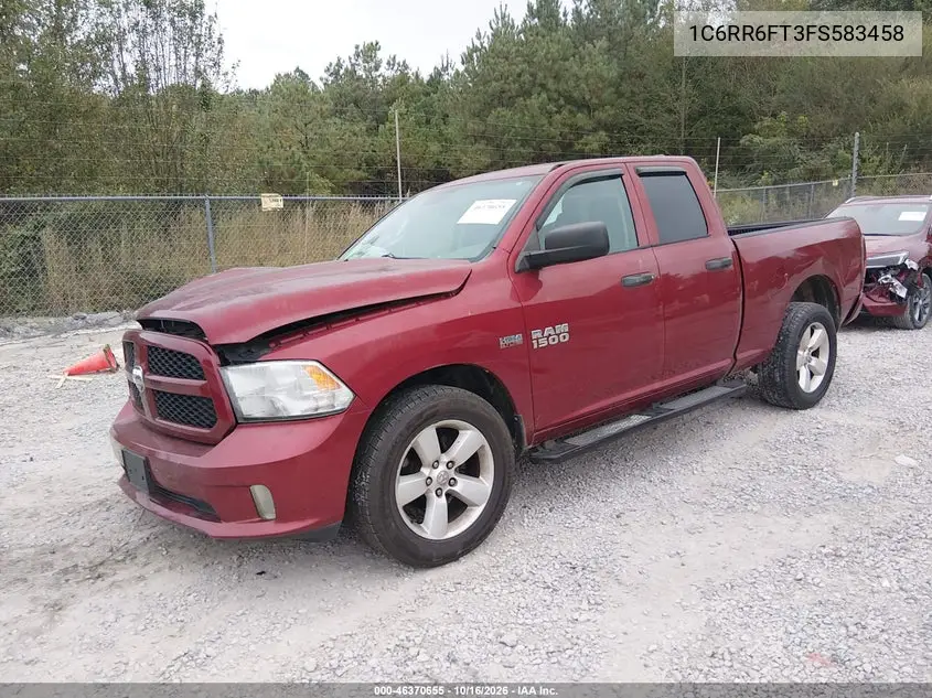 2015 RAM 1500 VIN 1C6RR6FT3FS583458 — фото 2