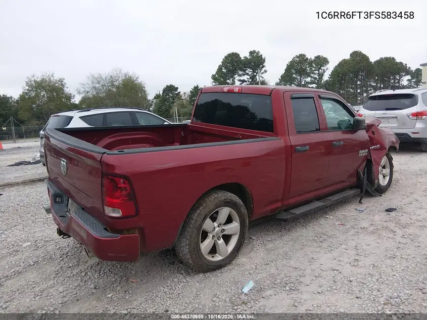 2015 RAM 1500 VIN 1C6RR6FT3FS583458 — фото 4