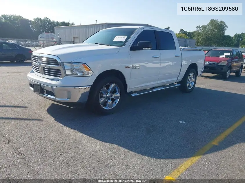 2016 RAM 1500 VIN 1C6RR6LT8GS209580 — фото 2