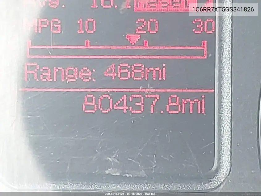 2016 RAM 1500 VIN 1C6RR7XT5GS341826 — фото 17