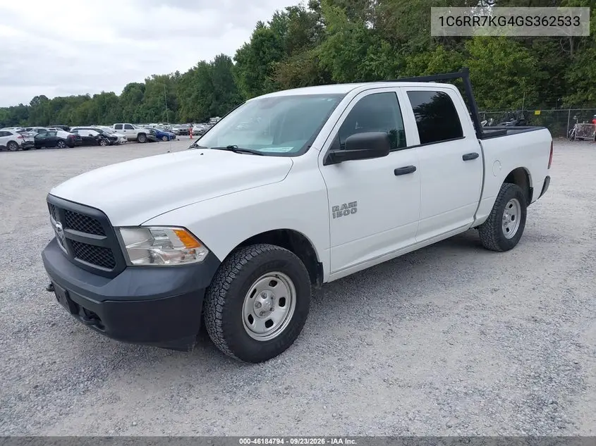 2016 RAM 1500 VIN 1C6RR7KG4GS362533 — фото 2