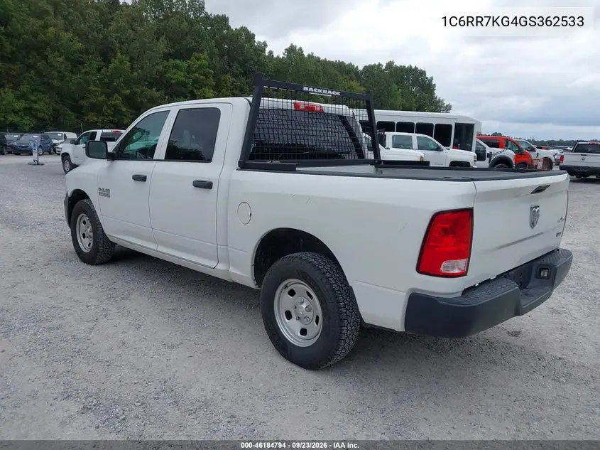 2016 RAM 1500 VIN 1C6RR7KG4GS362533 — фото 3