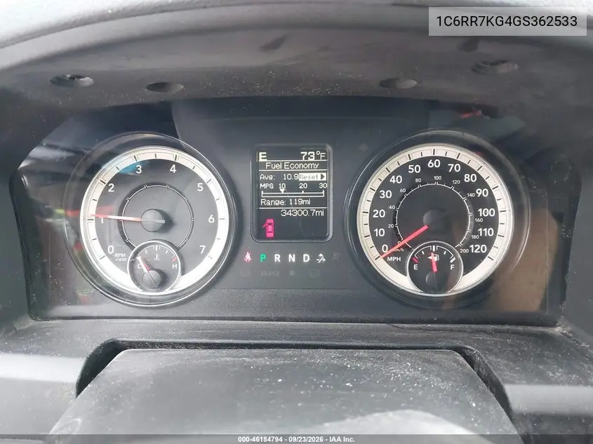 2016 RAM 1500 VIN 1C6RR7KG4GS362533 — фото 7