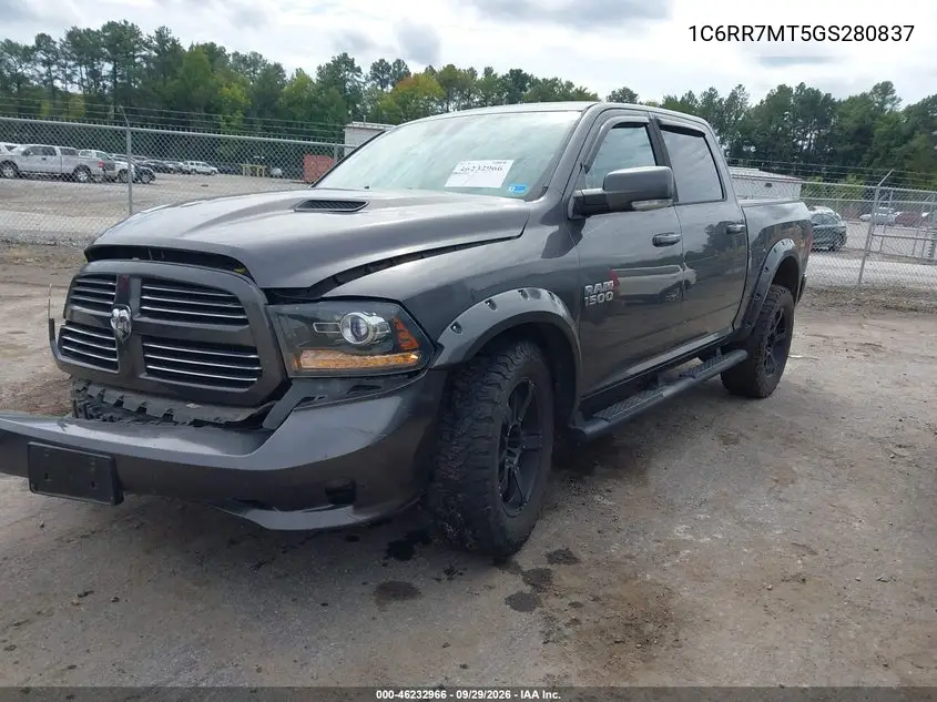 2016 RAM 1500 VIN 1C6RR7MT5GS280837 — фото 2
