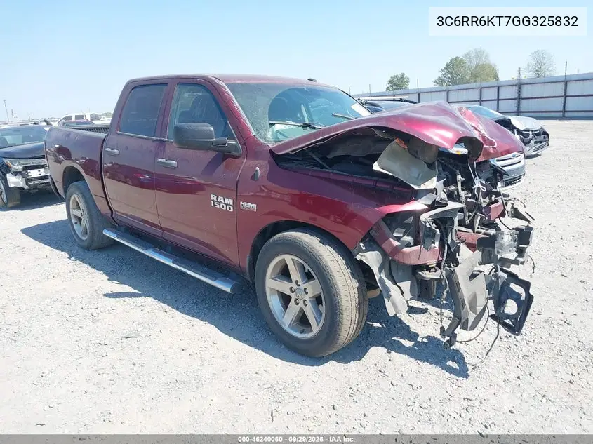 RAM 1500 2016, VIN 3C6RR6KT7GG325832
