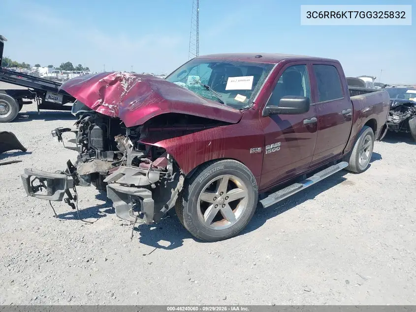 2016 RAM 1500 VIN 3C6RR6KT7GG325832 — фото 2